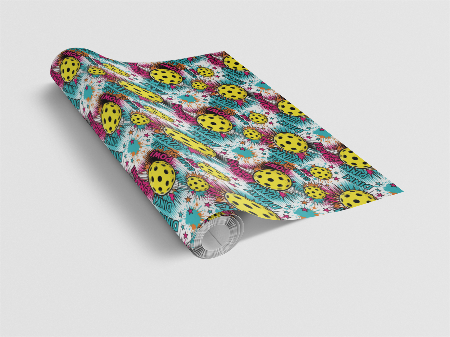 Pop Smash Pickleball Wrapping Paper