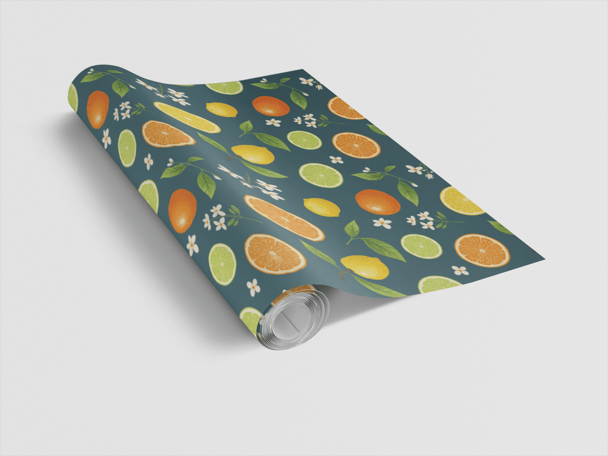 Citrus Zest - London Penny Gift Wrap