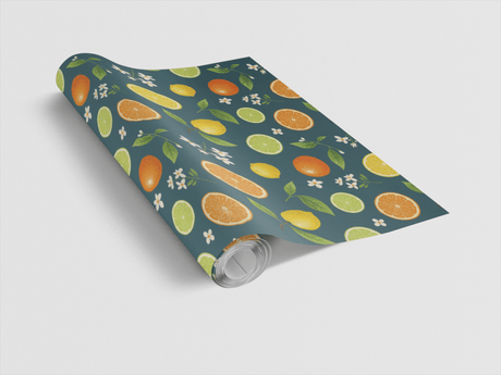 Citrus Zest - London Penny Gift Wrap