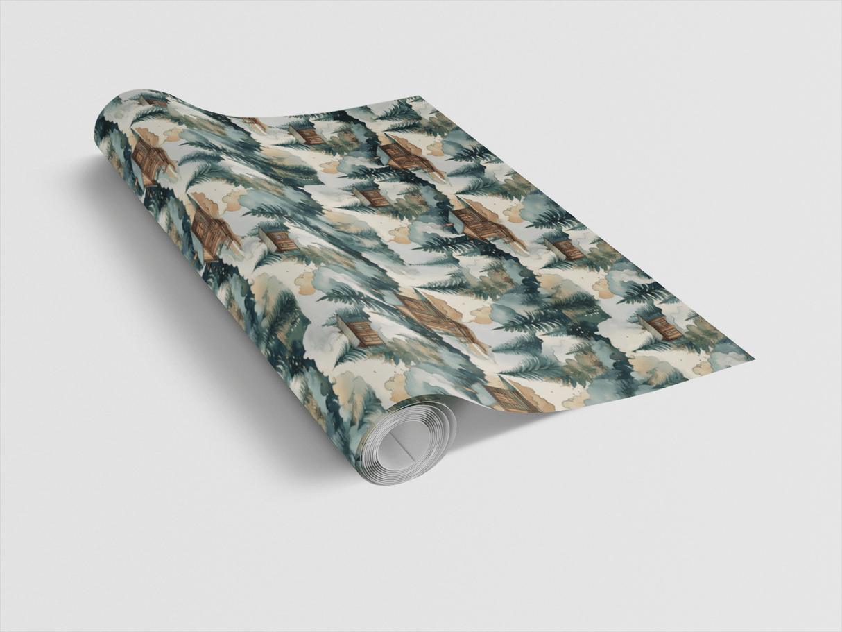 Cozy Cabin - London Penny Gift Wrap