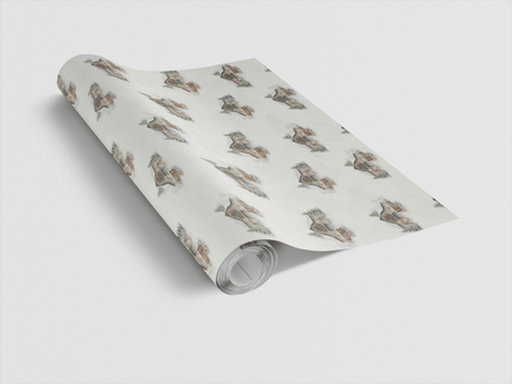 Winter Barn Chorus - London Penny Gift Wrap
