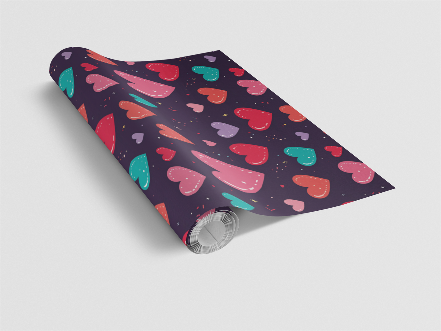 Heart Burst Celebration Wrapping Paper