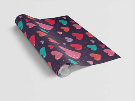 Heart Burst Celebration Wrapping Paper - London Penny Gift Wrap