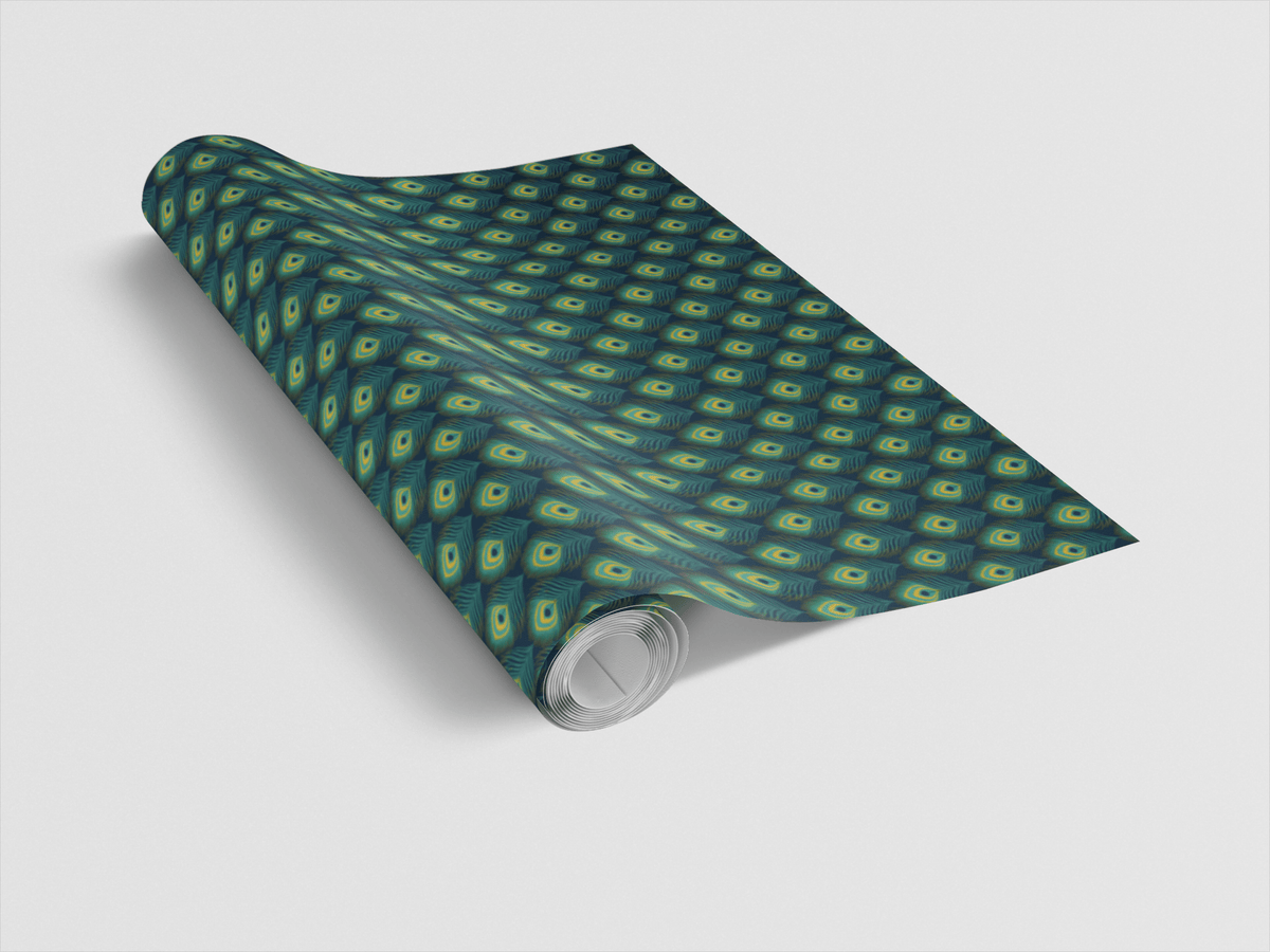 Emerald Plume - London Penny Gift Wrap