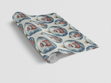 Santa & Ornaments - London Penny Gift Wrap