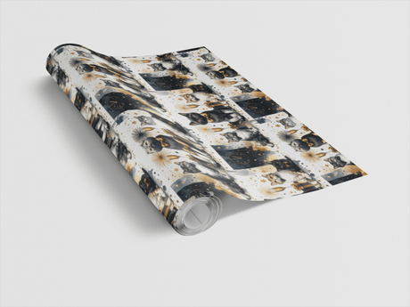 New Year's Celebration (Exotic Shorthair) Wrapping Paper - London Penny Gift Wrap