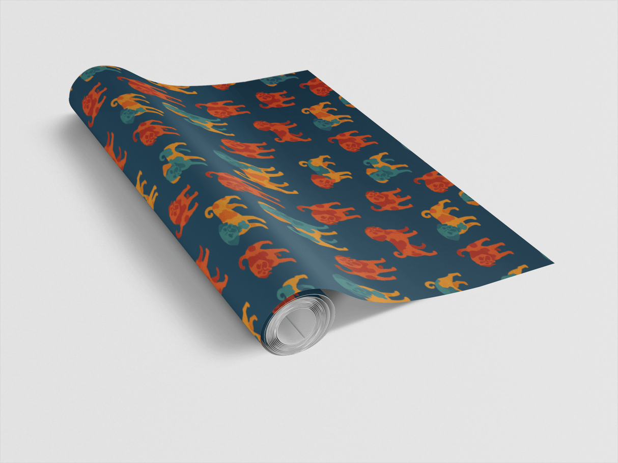 Puggle Patch - London Penny Gift Wrap