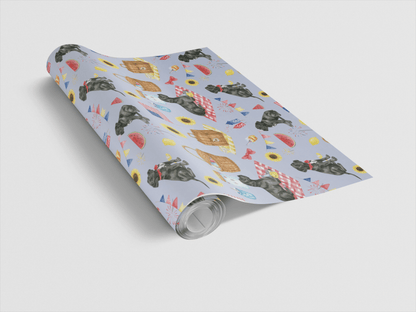 Fourth of July Picnic (Cane Corso) Wrapping Paper - London Penny Gift Wrap