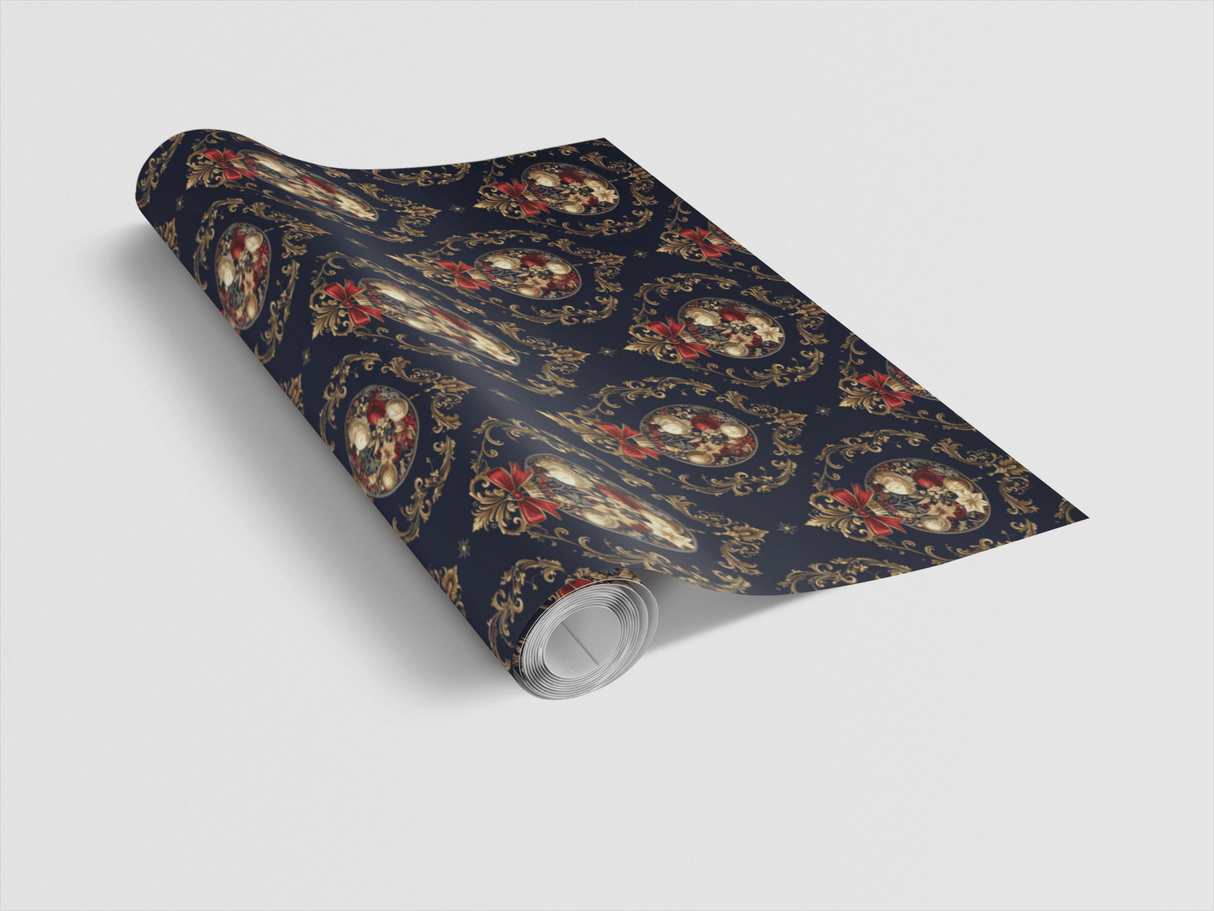LIMITED TIME | Ornament Palace Damask Wrapping Paper - London Penny Gift Wrap