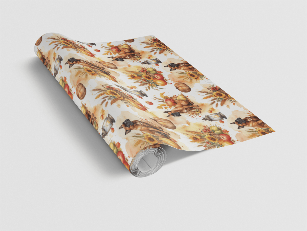 Harvest Market (Cane Corso) Wrapping Paper - London Penny Gift Wrap