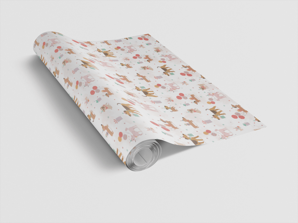 Bow-Wow Birthday Party - London Penny Gift Wrap
