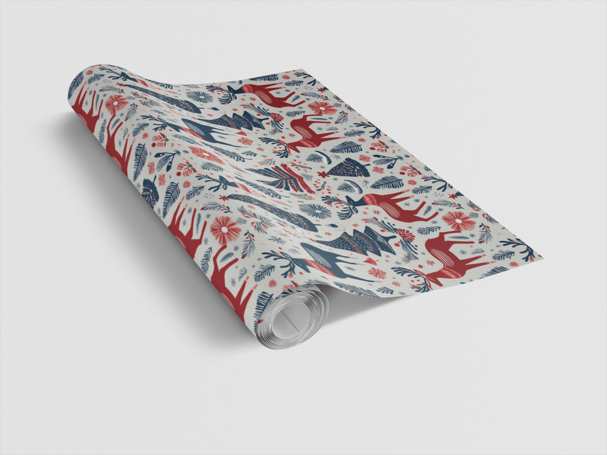 Nordic Reindeer - London Penny Gift Wrap