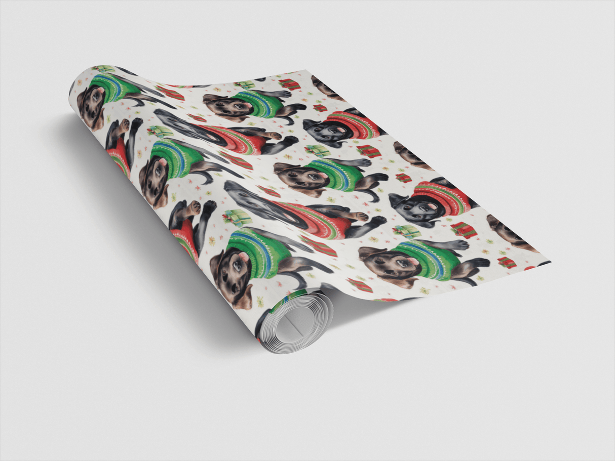 Labrador Holiday Sweaters - London Penny Gift Wrap