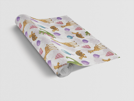 Safari Birthday Celebration - London Penny Gift Wrap