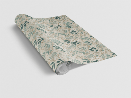 Soft Sage Blooms - London Penny Gift Wrap