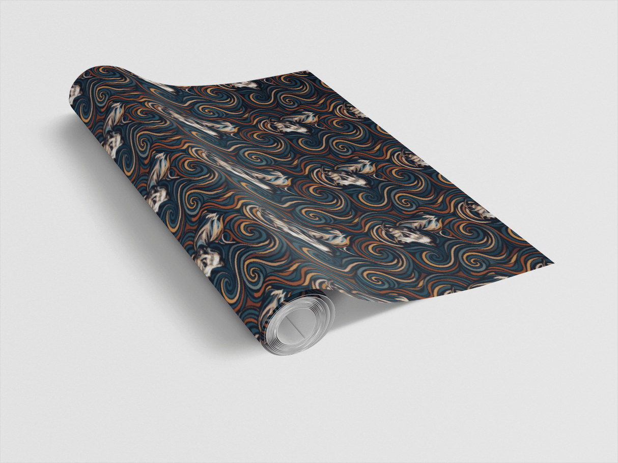 Sighthound Spiral - London Penny Gift Wrap
