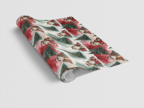 Christmas Maine Coon Celebration Wrapping Paper - London Penny Gift Wrap