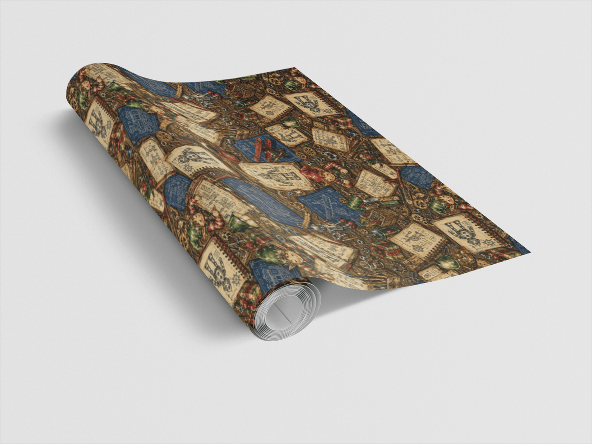 LIMITED TIME | Elf Engineering Studio Wrapping Paper - London Penny Gift Wrap