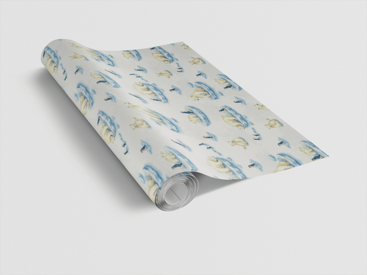 Ice Floe Friends - London Penny Gift Wrap