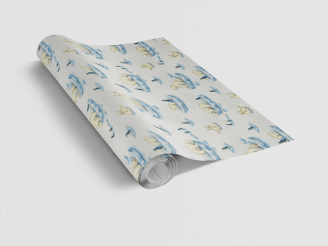 Ice Floe Friends - London Penny Gift Wrap