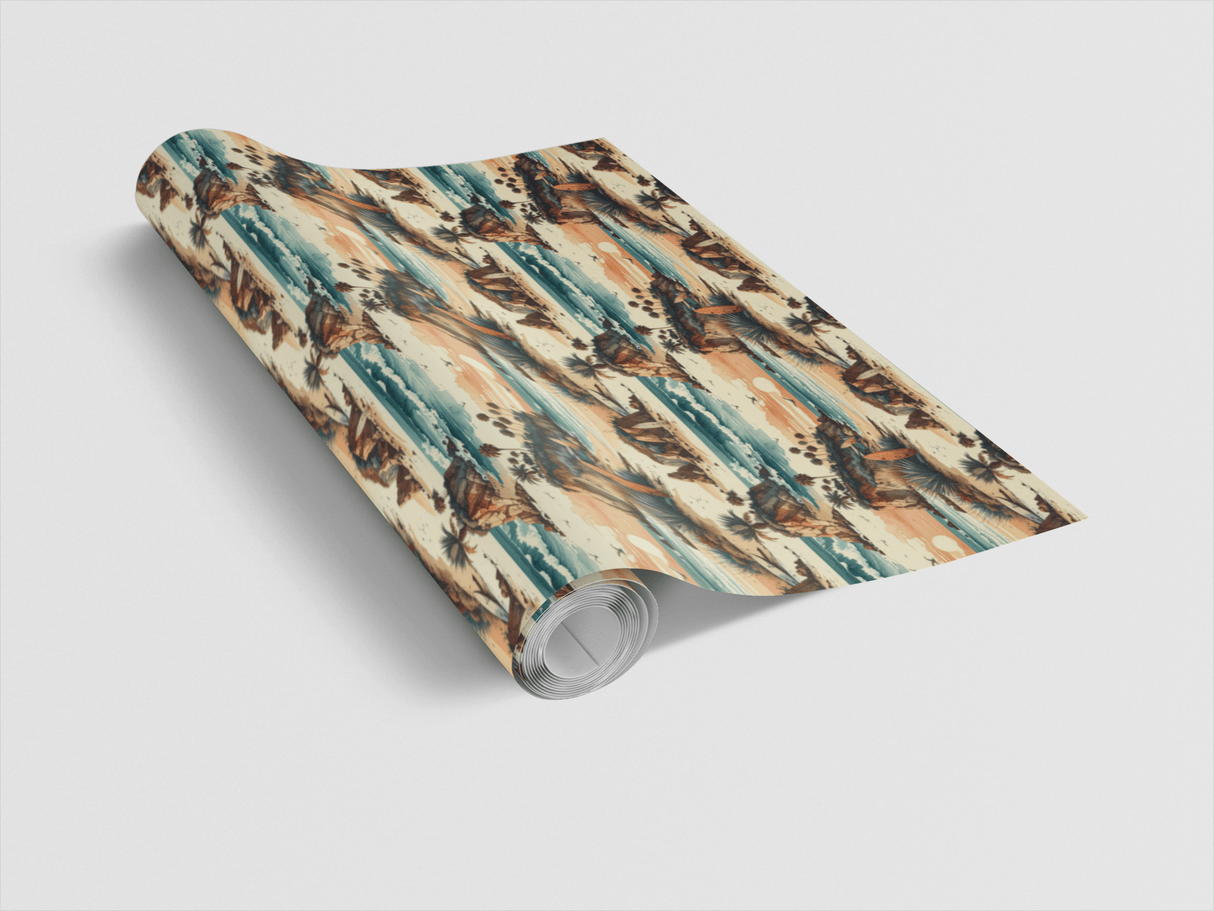 Vintage Surf Escape Wrapping Paper - London Penny Gift Wrap