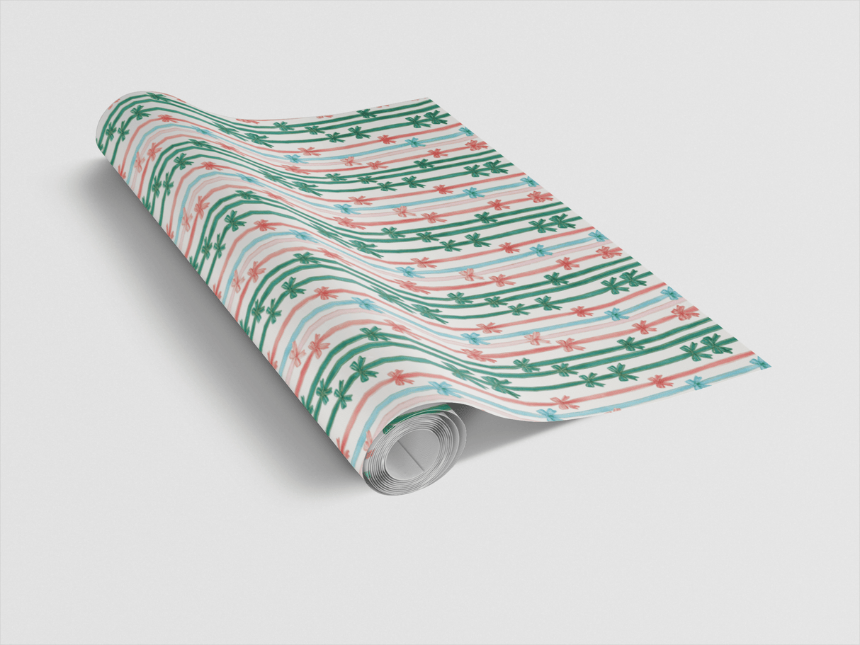 Foil Ribbon Strokes - London Penny Gift Wrap