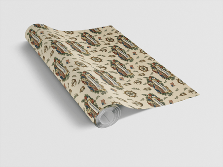 Massachusetts Historic Harbor - London Penny Gift Wrap