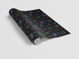 Neon Christmas Glow - London Penny Gift Wrap