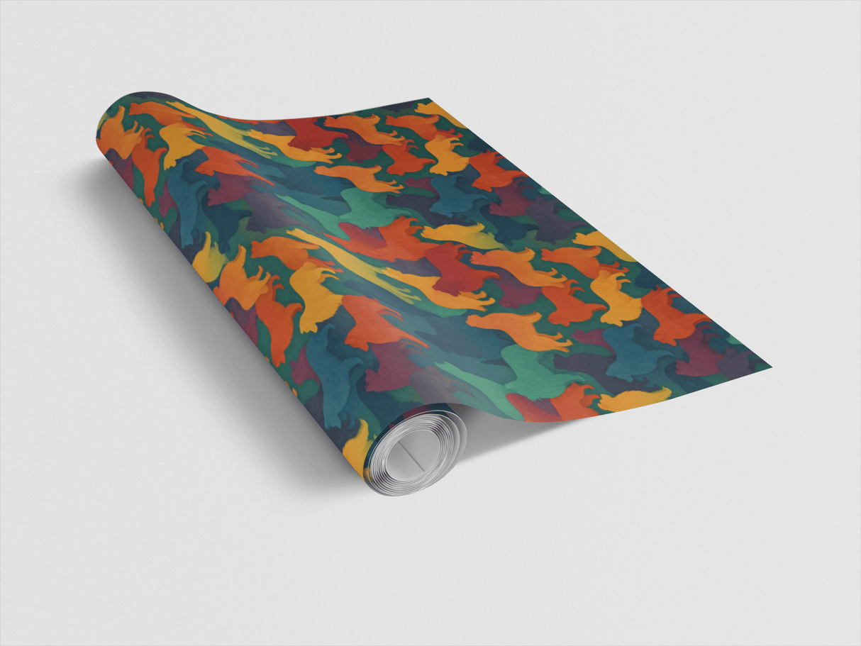Sheepdog Silhouette Show - London Penny Gift Wrap