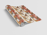 Autumn Harvest Cats (Maine Coon) Wrapping Paper - London Penny Gift Wrap
