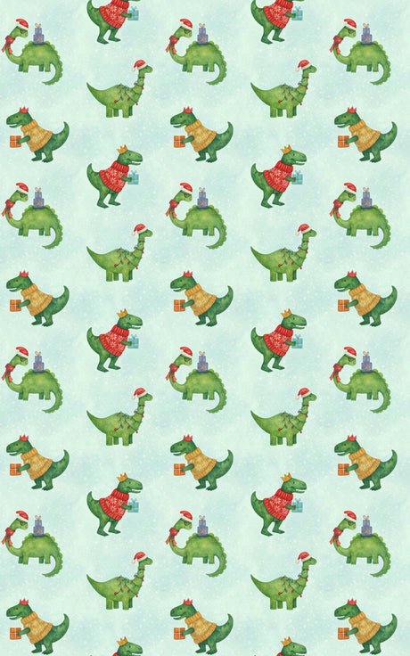 Prehistoric Cheer - London Penny Gift Wrap