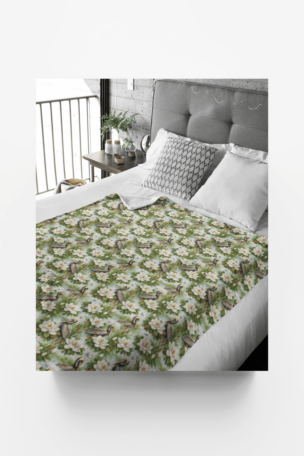 Louisiana Flora & Fauna Sherpa Blanket - London Penny Gift Wrap