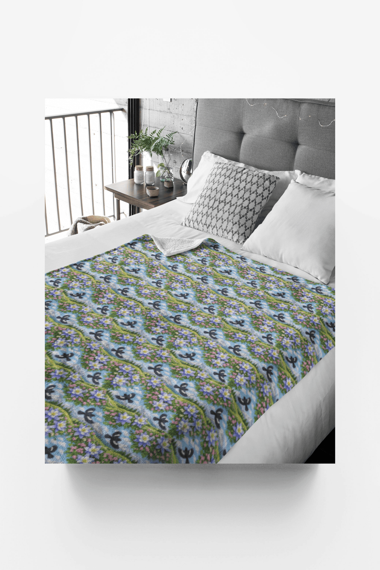 Colorado Flora & Fauna Sherpa Blanket - London Penny Gift Wrap