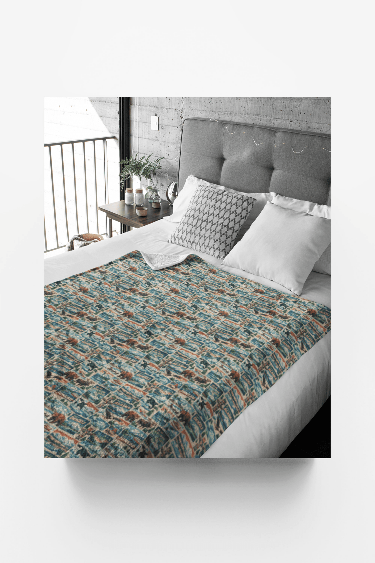 Alaska Postcard Memories Sherpa Blanket - London Penny Gift Wrap