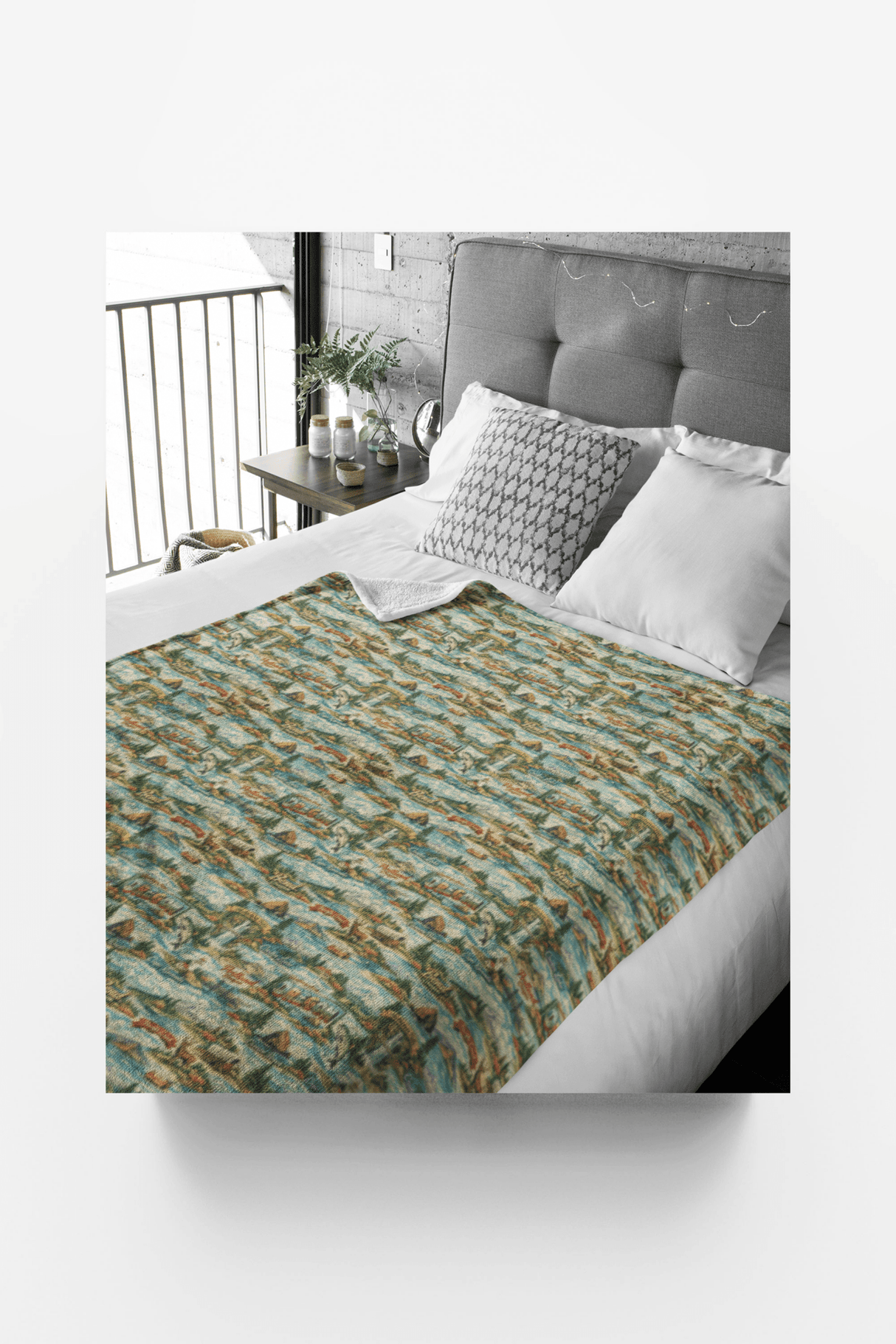 Oregon Postcard Memories Sherpa Blanket - London Penny Gift Wrap