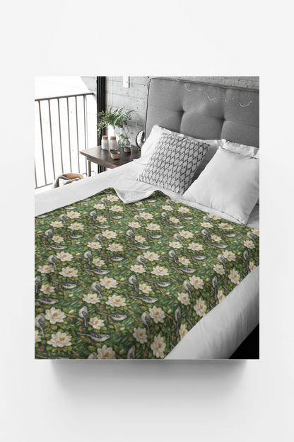 Mississippi Flora & Fauna Sherpa Blanket