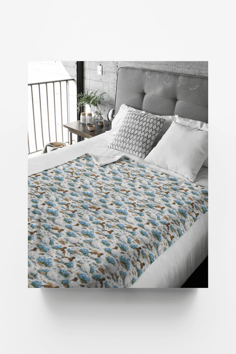 Alaska Flora & Fauna Sherpa Blanket - London Penny Gift Wrap