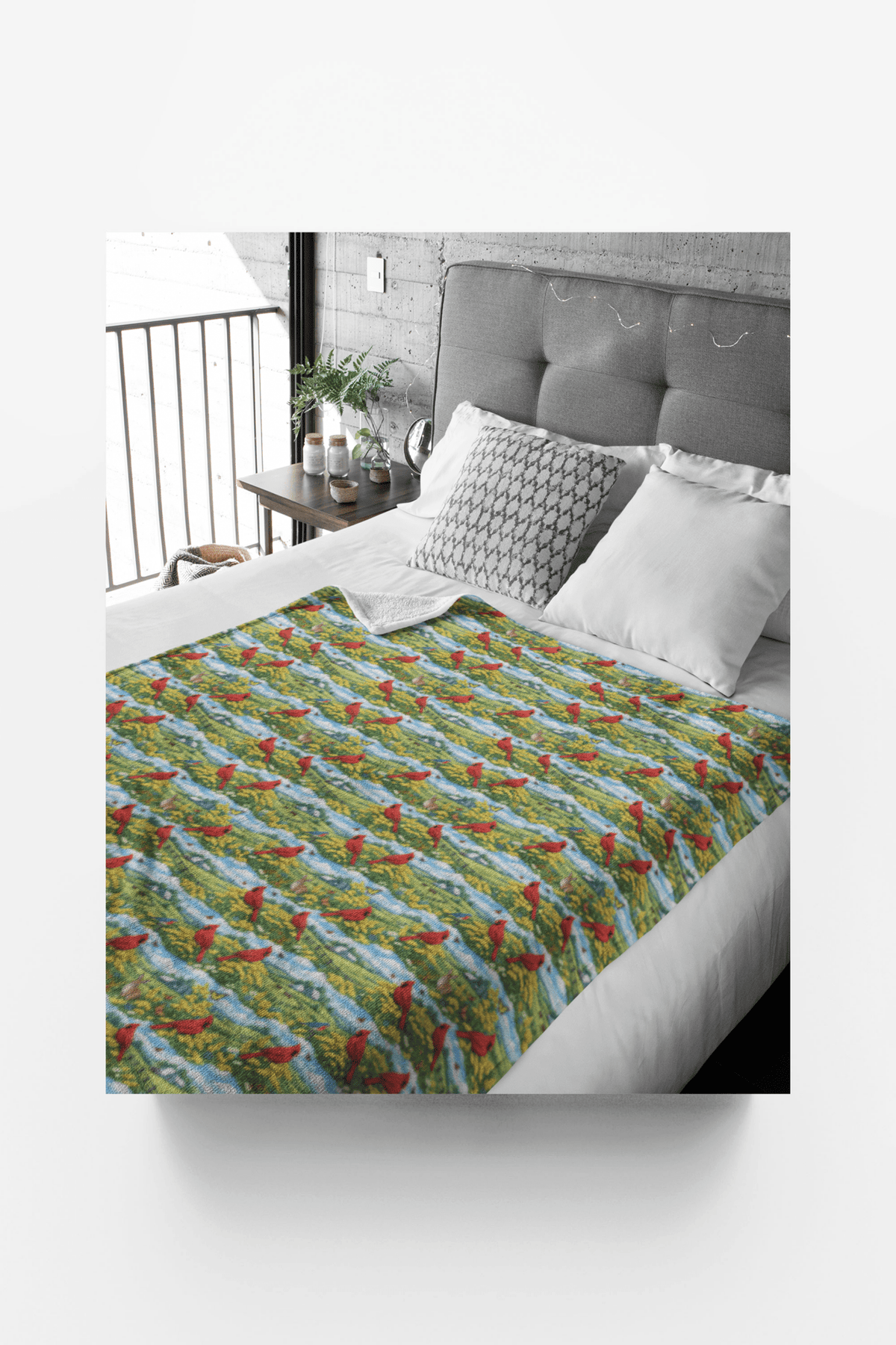 Kentucky Flora & Fauna Sherpa Blanket - London Penny Gift Wrap