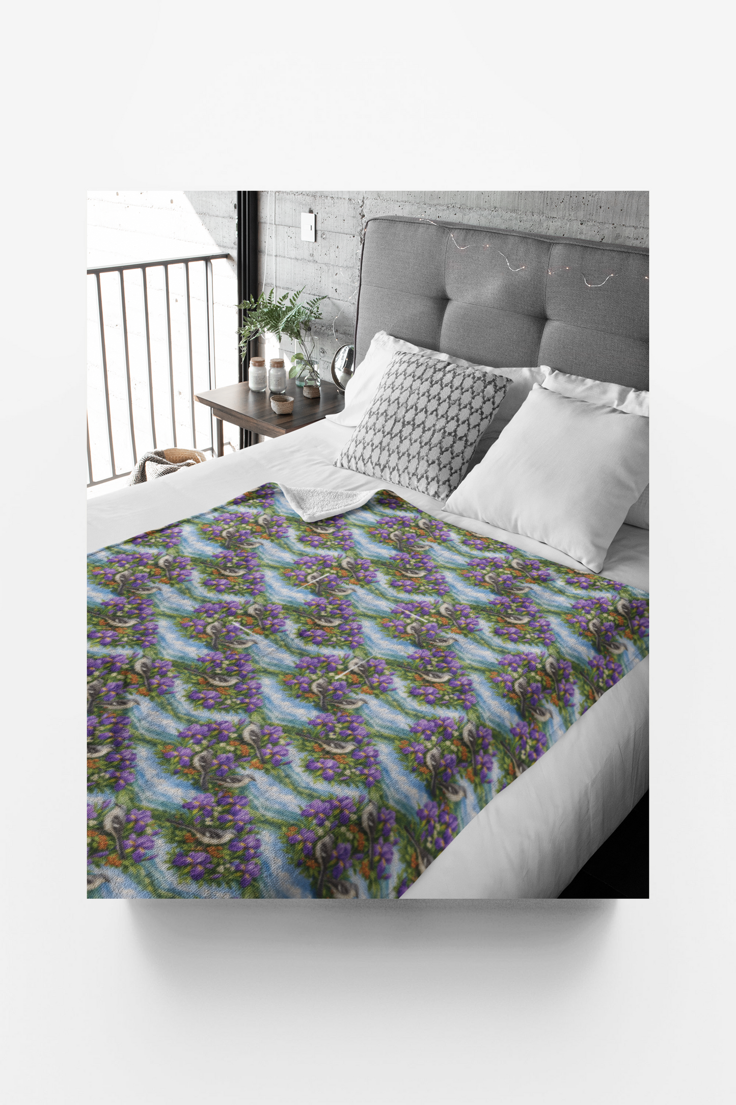 Tennessee Flora & Fauna Sherpa Blanket