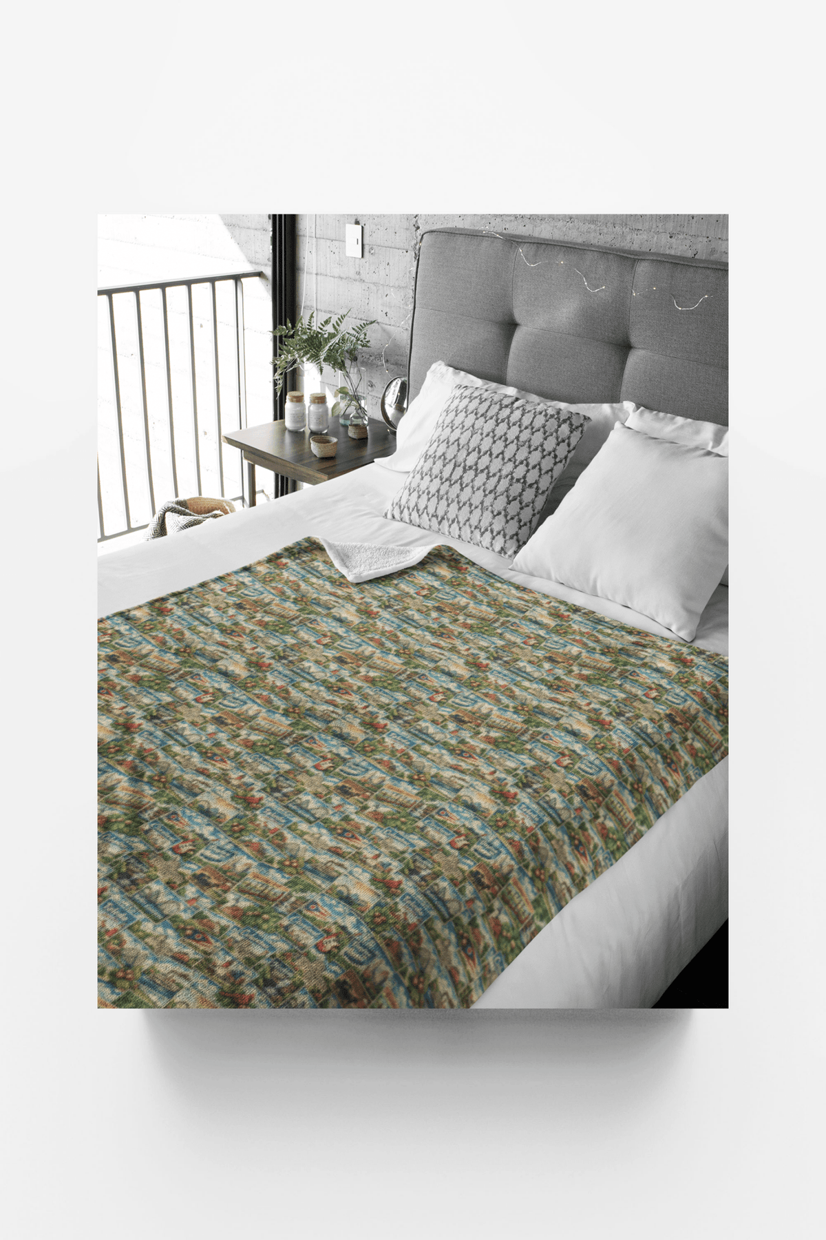 Ohio Postcard Memories Sherpa Blanket - London Penny Gift Wrap
