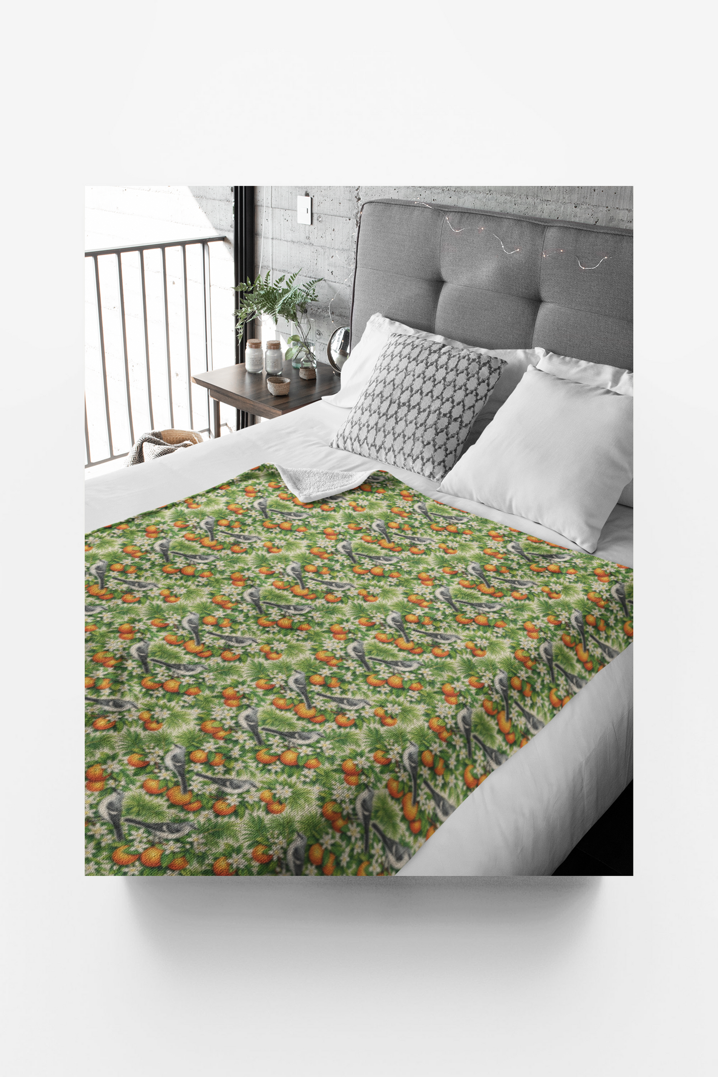 Florida Flora & Fauna Sherpa Blanket