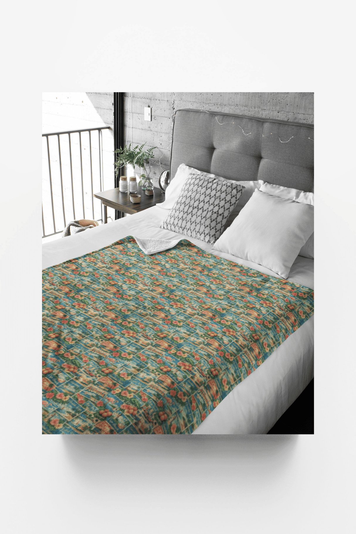 Florida Postcard Memories Sherpa Blanket - London Penny Gift Wrap