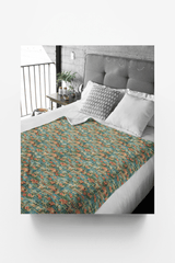 Florida Postcard Memories Sherpa Blanket - London Penny Gift Wrap
