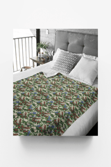 District of Columbia Flora & Fauna Sherpa Blanket - London Penny Gift Wrap
