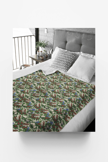 District of Columbia Flora & Fauna Sherpa Blanket - London Penny Gift Wrap