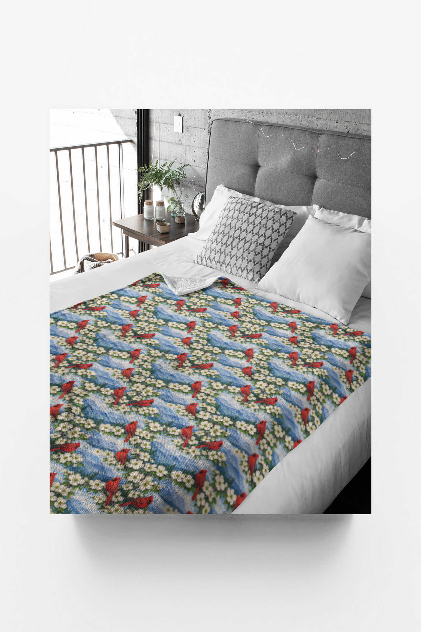 North Carolina Flora & Fauna Sherpa Blanket