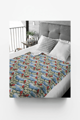 North Carolina Flora & Fauna Sherpa Blanket - London Penny Gift Wrap