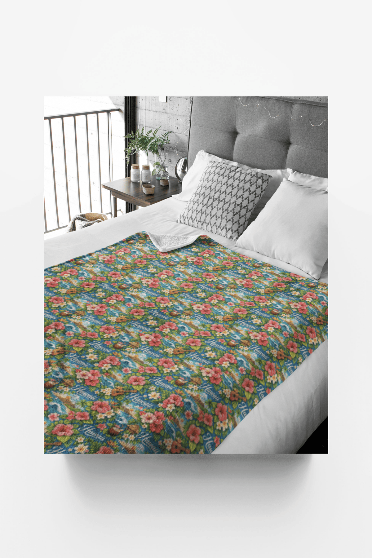 Hawaii Island Aloha Sherpa Blanket - London Penny Gift Wrap
