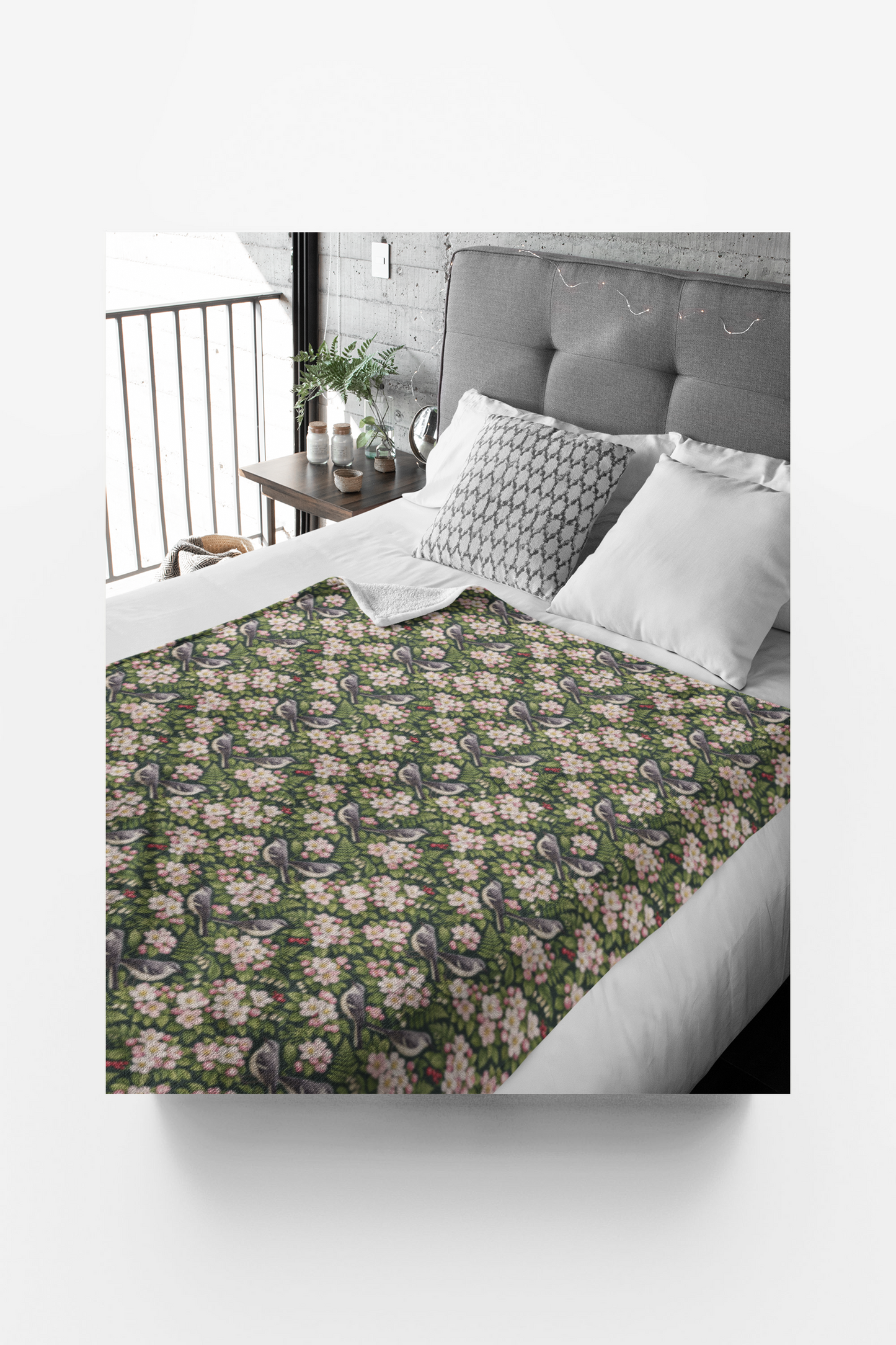 Arkansas Flora & Fauna Sherpa Blanket