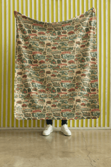 Arkansas Postcard Memories Sherpa Blanket - London Penny Gift Wrap